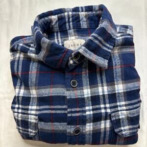 Jachs Shirt Mens Medium Button Down Long Sleeve Plaid Flannel Casual Heavyweight